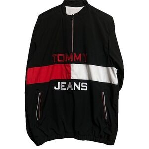 VTG 90s Y2K TOMMY JEANS Pullover Windbreaker Jacket‎